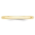 thumbnail image 3 of 10KY 2mm LTW Half Round Band Size 7 Size 7, 3 of 4