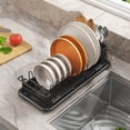 thumbnail image 1 of Dvkptbk Black Sponge Holder for Kitchen Sink, Kitchen Sink Organizer Sponge Stand Rack Compact and Stylish Storage Tool, Kitchen Countertop Organizers and Storage Essentials, 1 of 6