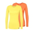 thumbnail image 1 of Adar Underscrubs for Women Multi Color 2 Pack - Long Sleeve Underscrub Comfort Tee, 1 of 7
