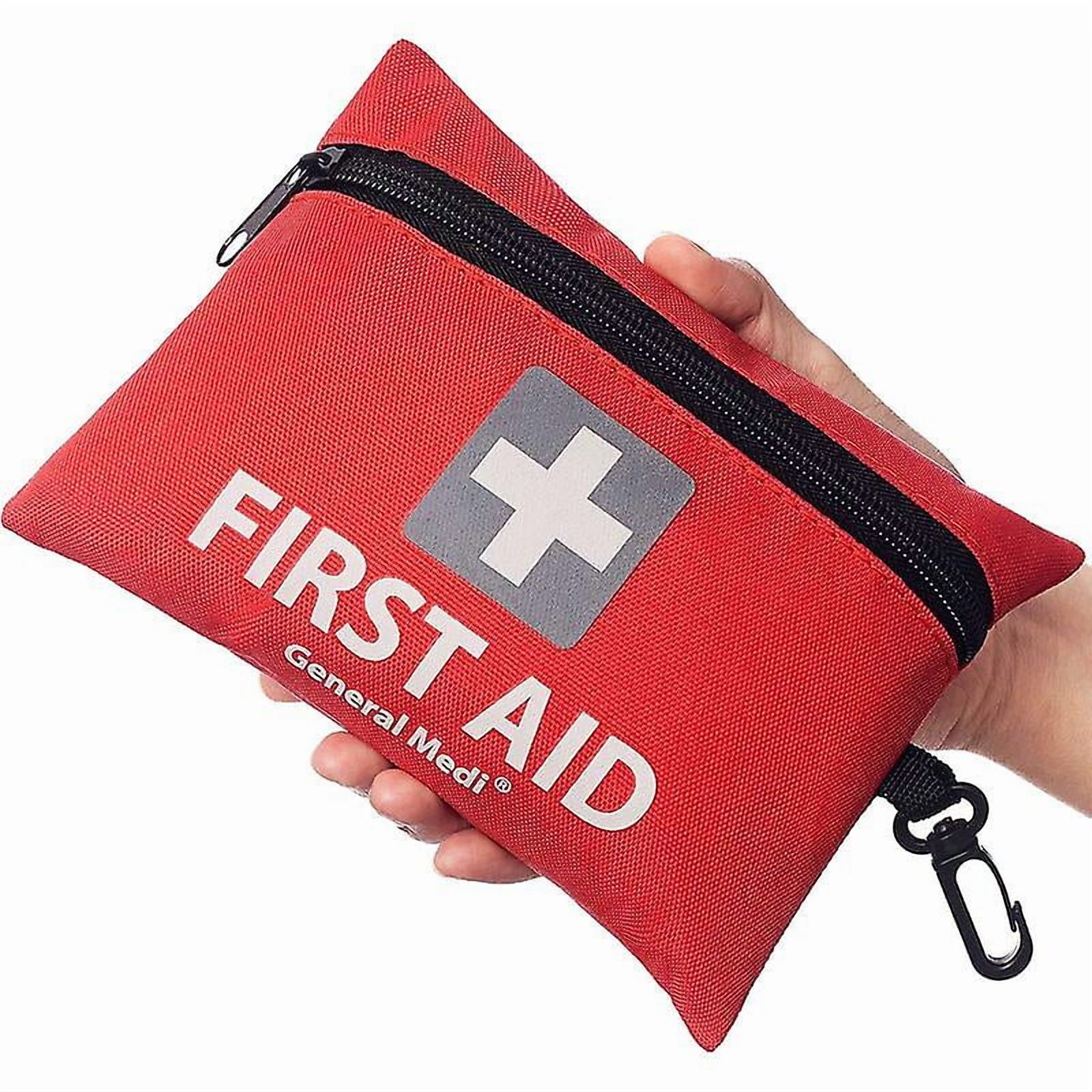 First Aid Kit 2 Piece Premium First Aid Kit for Home, Car, Travel, Office, Sports, Hiking, Camping, Rescue (Red)