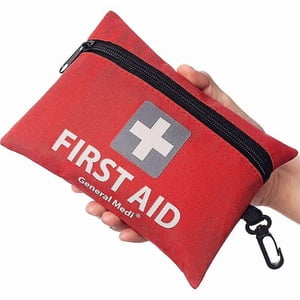 First Aid Kit 2 Piece Premium First Aid Kit for Home, Car, Travel, Office, Sports, Hiking, Camping, Rescue (Red)