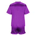 thumbnail image 4 of Ensembles de Pyjama pour Femmes 2 Pcs Shorts Décontractés Amples pour Femmes Ensemble de Vêtements de Maison Pyjamas, 4 of 7