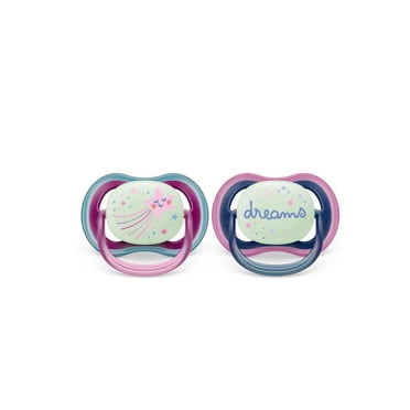 Philips Avent Ultra Air Pacifier 6-18m, falling star / dreams, nighttime, 2 pack SCF376/14