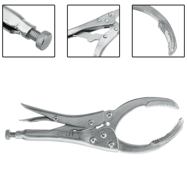 Universal Oil Filter Pliers Wrench Adjustable 50-110mm Car Removal Holding Tool