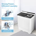 thumbnail image 4 of Costway 26lbs Portable Semi-automatic Washing Machine W/Built-in Drain Pump Grey, 4 of 10