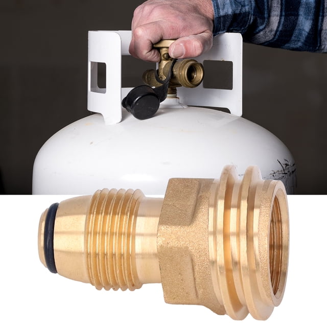 Brass Propane Adapter, Propane Adapter, Propane Quick Connect Fitting, Propane Inflatable Adapter For Outdoor, Grill Connectors & Hoses