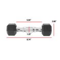 thumbnail image 2 of CAP Barbell Coated Hex Dumbbell, Single 3 - 100 lb, 2 of 6