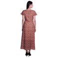 thumbnail image 3 of Moomaya Robe Longue Maxi pour Femmes à Manches Courtes, Robe Formelle/décontractée avec Poches P-TTG, 3 of 6