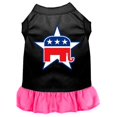 thumbnail image 1 of Republican Screen Print Dress Black With Bright Pink Xxl (18), 1 of 1