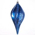 thumbnail image 1 of Vickerman M132502 Blue Candy Glitter Swirl Drop Ornament - 8 in., 1 of 3