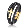 thumbnail image 2 of Bracelet Croix en Acier Faith Design Croix de Luxe Bracelet en Acier Inoxydable pour Hommes, 2 of 2