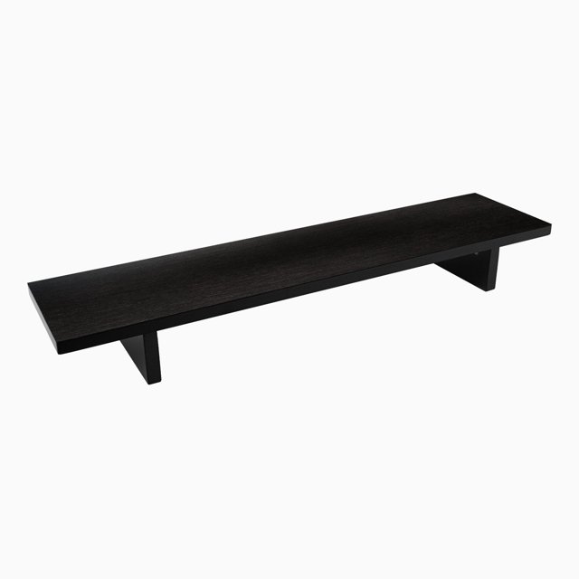 Desky Minimal Monitor Stand - Dark Bamboo