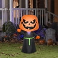 thumbnail image 2 of Gemmy Halloween Inflatable Jack-O'-Lantern Reaper, 2 of 6