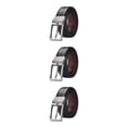 thumbnail image 2 of Wisewang Ceinture Décontractée pour Homme avec Boucle Réversible Style Durable et Soigné Ceinture en Peau de Vache Ceinture Réversible Complets Original 105cm 3Ensemble, 2 of 6