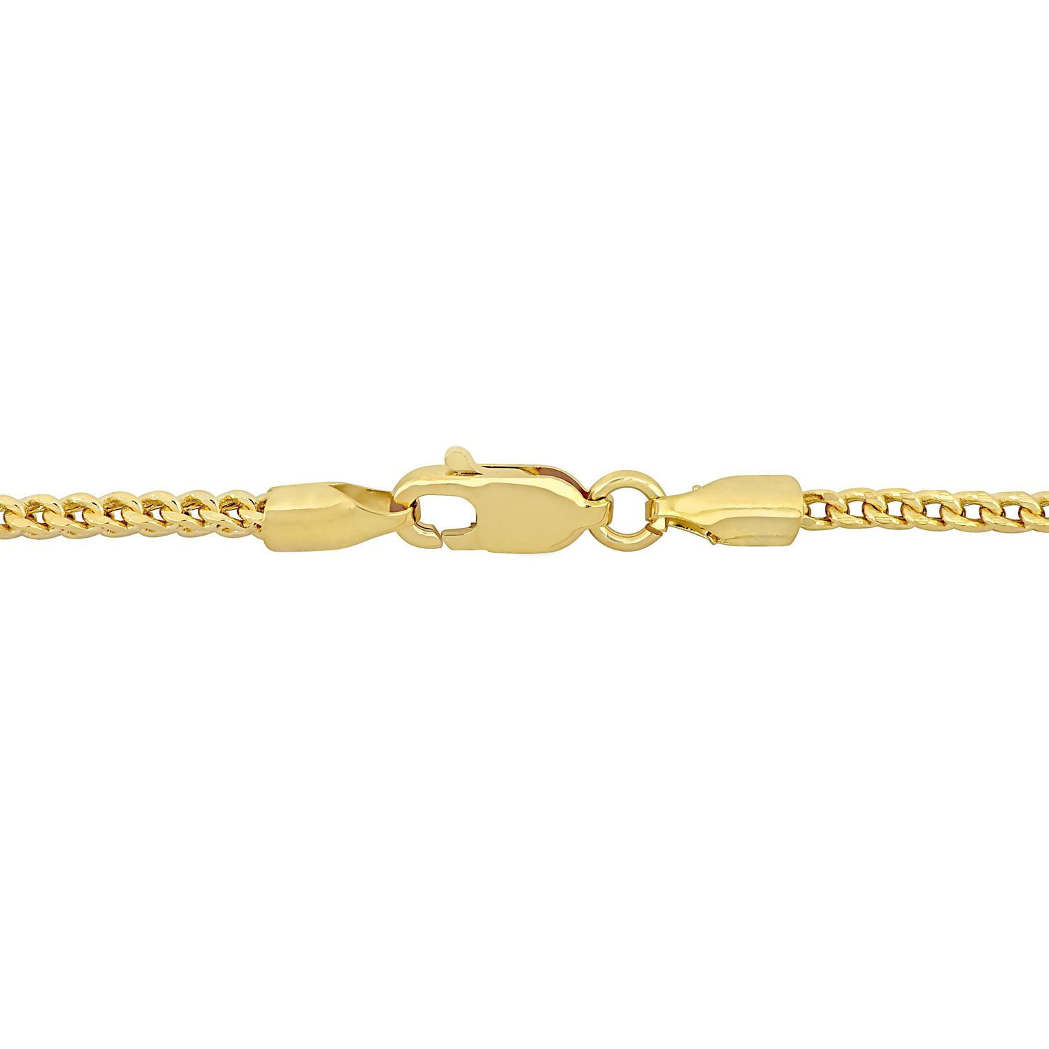 Collier chaîne Franko à maillons de  Miabella en or jaune 10K