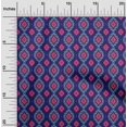 thumbnail image 1 of oneOone Cotton Silk Fabric Diamond & Swirl Ikat Print Sewing Fabric BTY 42 Inch Wide, 1 of 4