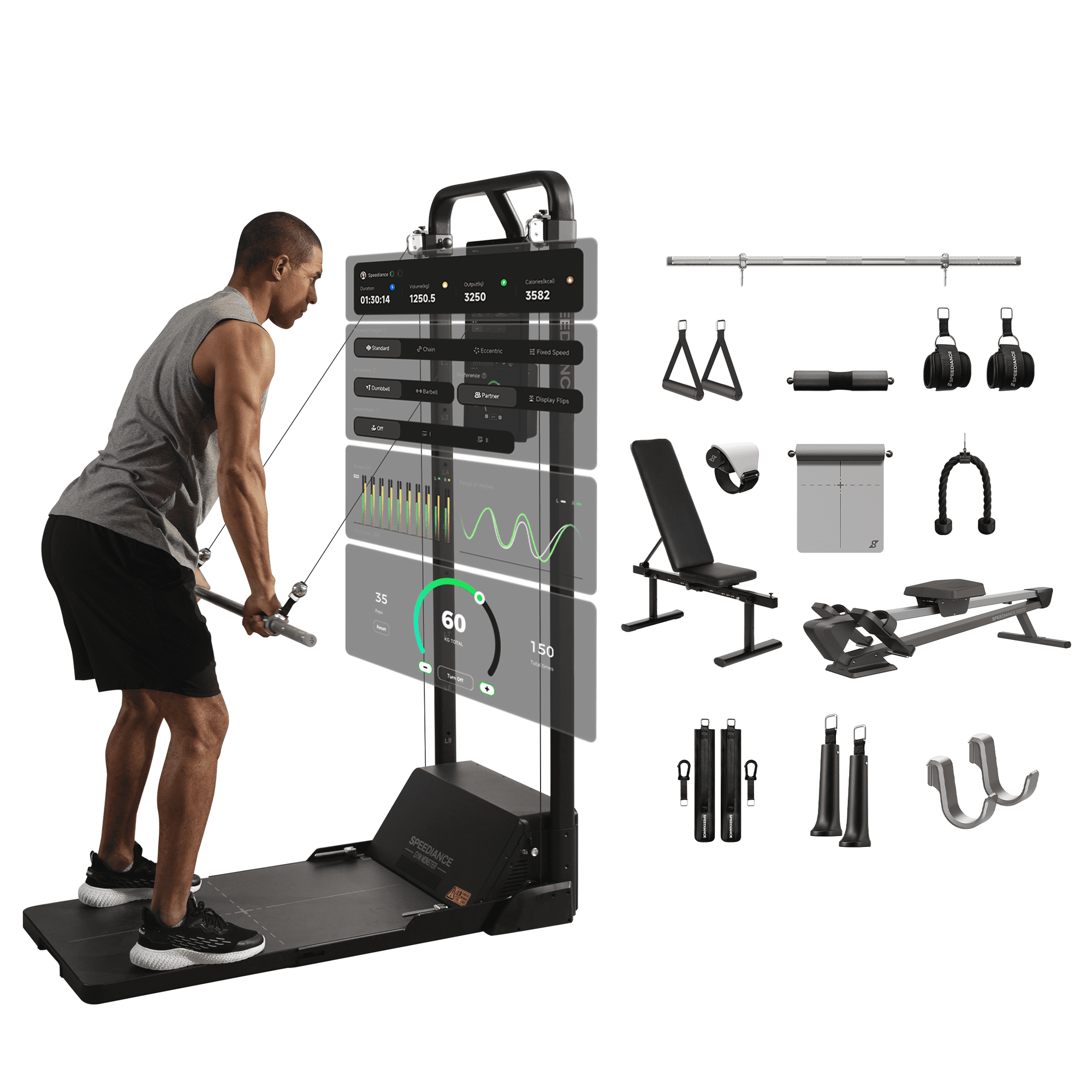 Speediance AI-Powered Smart Home Gym System, Multi-functional