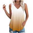 thumbnail image 1 of Plebaso Womens Tank Tops V Neck Gradient Lightweight Eyelet Shirts Flowy Loose Summer Sleeveless Blouses, 1 of 7