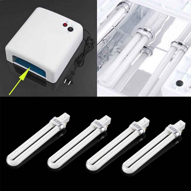 mmirethe 9W Nail Dryer Lamps Tube Light Bulbs Dryers Replacement Curing Multifunctional Manicure Adult Grip Fingernail