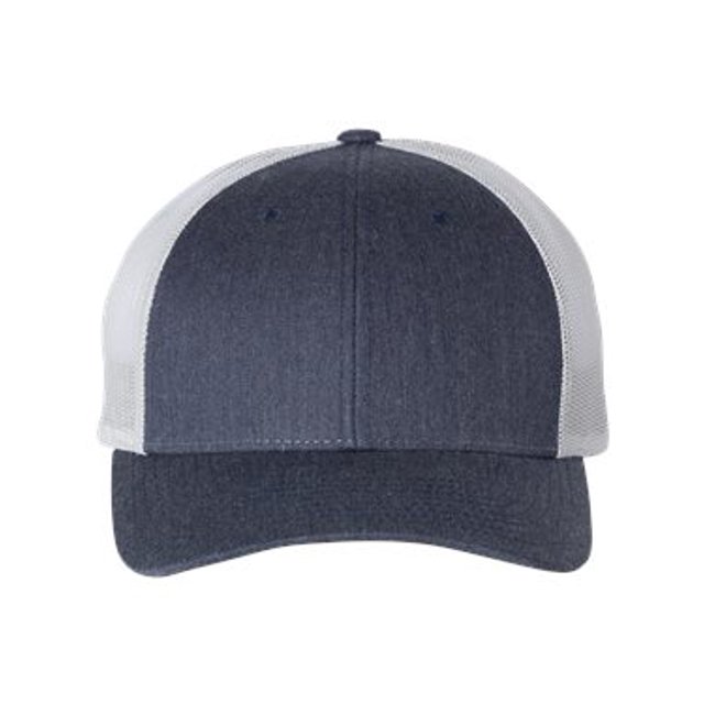 Richardson Casquette Trucker Low Pro, M-L, Bleu Marine Chiné-Argent