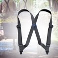 thumbnail image 4 of lionlar Suspenders for Men Adjustable Pants Utility for Wedding Dark Gray, 4 of 9
