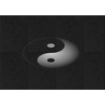 thumbnail image 1 of Ahgly Company Machine Washable Indoor Rectangle Transitional Night Black Area Rugs, 3' x 5', 1 of 7