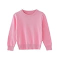 thumbnail image 1 of Children Sweater Knitted Round Neck Solid Pullover Boys Girls, 1 of 4