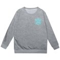 thumbnail image 4 of PMVFHDE Chandails en Molleton pour Enfants Mode Décontractée Imprimé à Manches Longues Gris Clair,160, 4 of 6