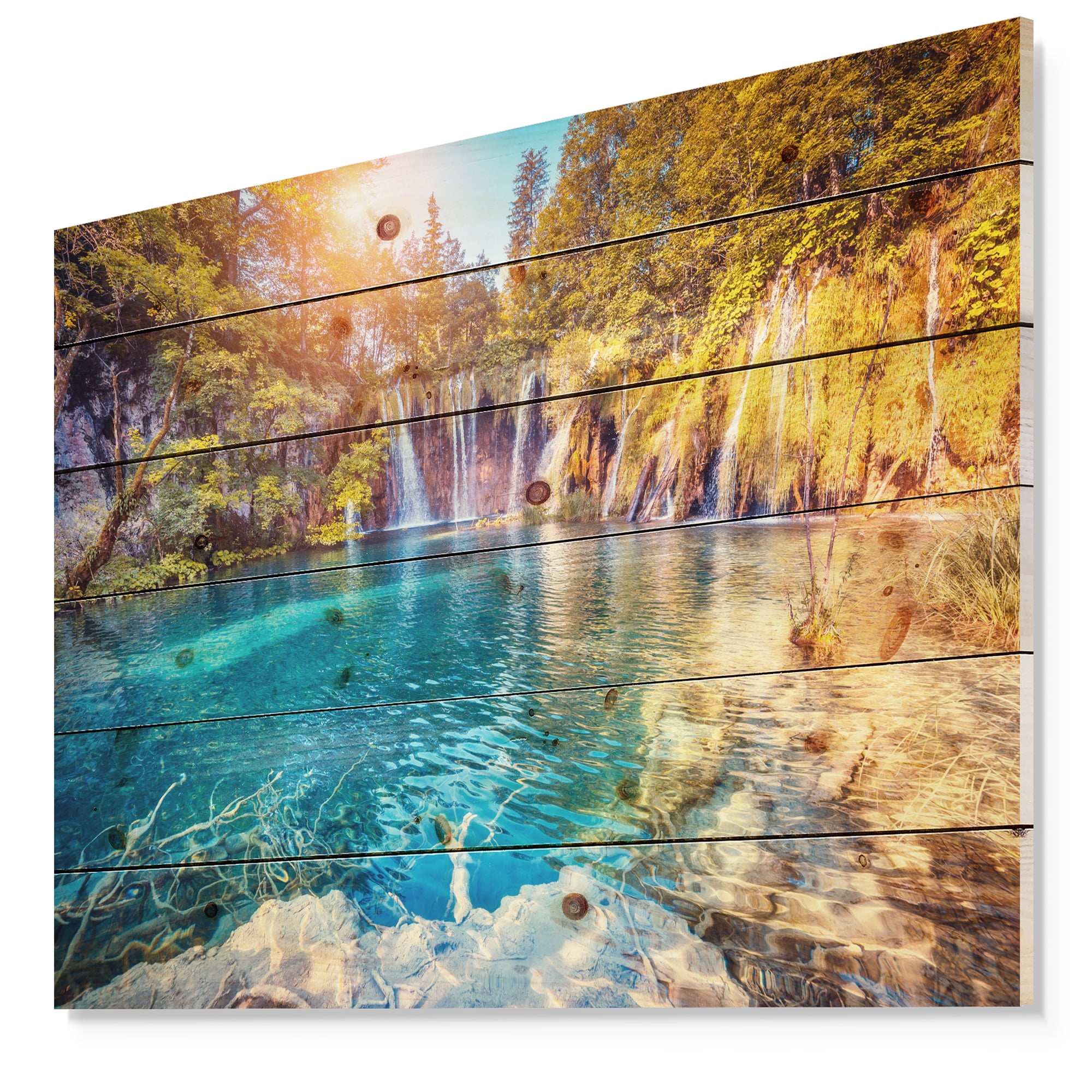 Tableau imprimée sur toile photographie Design Art Eau et soleil