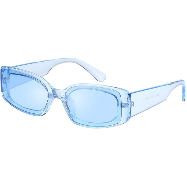 FEISEDY Creative Rectangle Sunglasses Women Fashion Thick Frame UV400 Protection B2462