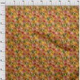 thumbnail image 4 of oneOone Georgette Viscose Orange Fabric Tropical Craft Projects Decor Fabric Printed By The Yard 42 Inch Wide, 4 of 5