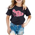 thumbnail image 1 of TZEWGL T-Shirts pour Enfants Col Rond Manches Courtes Amples Imprimé Graphique Blouse pour Nouveau-Nés Taille 12-13T, 1 of 3