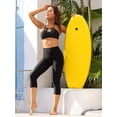thumbnail image 3 of Womens Swim Pants Solid High Waisted Swim Capris Swimming Leggings, 3 of 7