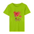 thumbnail image 4 of Meichang Chemises pour Femmes Joyeuse Saint-Valentin Hauts T-Shirts Graphiques Cœur en Bonbon Hauts Col Rond Coupe Ample Manches Courtes T-Shirts Saint-Valentin pour Femmes, 4 of 5