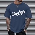thumbnail image 2 of T-shirt à Manches Courtes pour Homme, Coupe Ample, Col Rond, Imprimé de Lettres, Décontracté et Populaire, 2 of 4