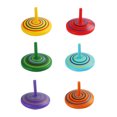 thumbnail image 2 of Wooden Hand Rotating Small Gyroscope Decompression Wooden Cartoon Toys 6pcs, 2 of 8
