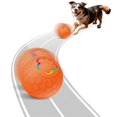 thumbnail image 1 of Meottam Interactive Dog Toys Ball for Small & Medium Dogs, Electric Bouncing Durable Automatic Rolling Balls with LED Lights, Waterproof Smart Tennis Pets Chew Toys for Dogs and Cats (Orange), 1 of 6