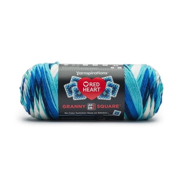 Red Heart® All In One Granny Square™ Fil acrylique peigné n° 4 (moyen) 8.8oz/250g 417 Yards