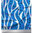 thumbnail image 1 of Soimoi Poly Georgette Fabric Heart,Dot & Leaves Print Fabric by The Yard 52 Inch Wide, 1 of 3