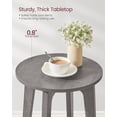 thumbnail image 4 of VASAGLE Round Side Table with Lower Shelf, End Table for Small Spaces, Nightstand for Living Room, Bedroom, Smoky Gray, 4 of 7