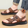 thumbnail image 2 of Mens Walking Sandals with Back Strap Arch Support Comfortable Plantar Fasciitis Sport Slides Beach Slippers, 2 of 8
