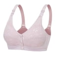 thumbnail image 1 of Bigersell Front Closure Sports Bras for Women Front Closure Bras for Older Women Cotton Bras Ladies Senior Bras for Women Front Closure Comfortable Bras for Older Women R-10-Gray 90B, 1 of 2