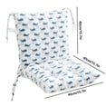thumbnail image 3 of High Back Chair Cushion for Rocking Porch Swivel Seat, Multicolor Waterproof Polyester with Straps, All-Weather Replacement, 40 x 80 cm, 1 Pack, 3 of 6