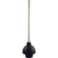 thumbnail image 1 of Débouchoir Master Plumber 6 po, ventouse Force Cup, manche en bois 18 po, noir, 1 of 1