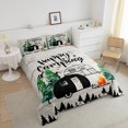 thumbnail image 4 of Erosebridal Literie de Camping pour Enfants, Ensemble de Couette Complète, Couette de Véhicule Récréatif, Décoration de Camping Joyeux, Réversible 3 Pcs, 4 of 7