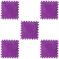 thumbnail image 2 of 5Pcs 11.81Inch Square Puzzle Polyester Velvet Carpet in 14 Colors, 2 of 9