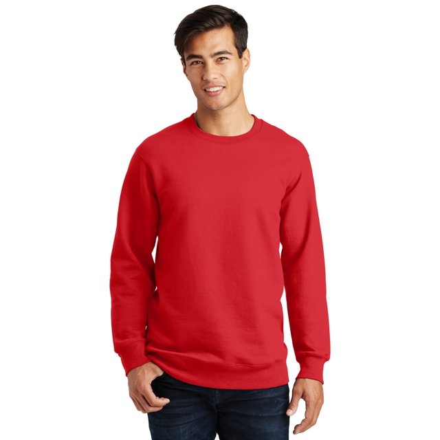 Port & Company ® Chandail en Molleton à Col Rond Préféré des Fans. Pc850 2TG Rouge Vif