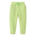 thumbnail image 1 of Boys Cotton Sweatpants Kids Jogger Pants Running Jogging Pants With Pockets Drawstring Green, 1 of 6