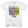 thumbnail image 1 of Voltron T-Shirt Blanc pour Adulte Rectangles et Icônes 6TG, 1 of 2