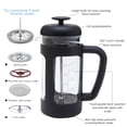 thumbnail image 1 of Easyworkz French Press 12 oz Coffee Tea Maker with Borosilicate Glass,Soft Grip Handle, 1 of 7
